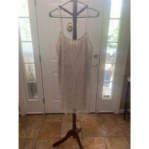 Women's Alice + Olivia White Lace Dress Size L